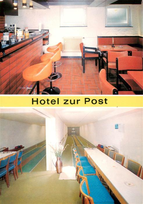 Bruchhausen Lennestadt Hotel zur Post Bar Kegelbahn