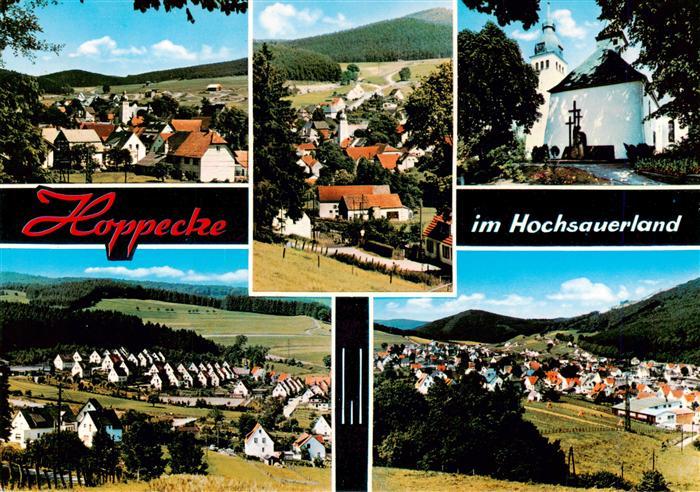 Hoppecke Brilon Panorama Kirche Teilansichten