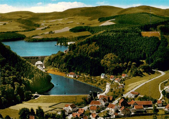 Helminghausen Fliegeraufnahme im Naturpark Diemelsee
