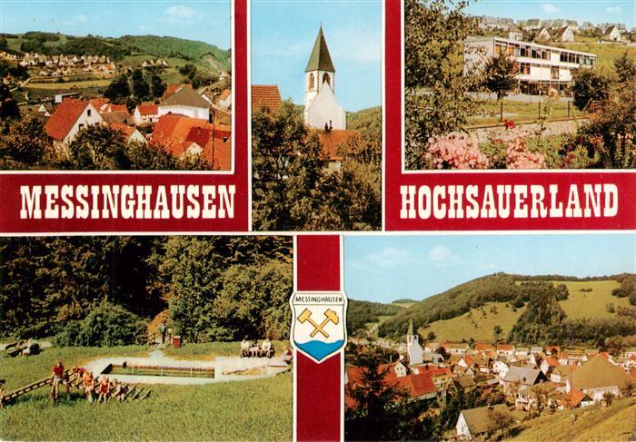 Messinghausen Brilon Panorama Kirche Kurhaus Wassertreten