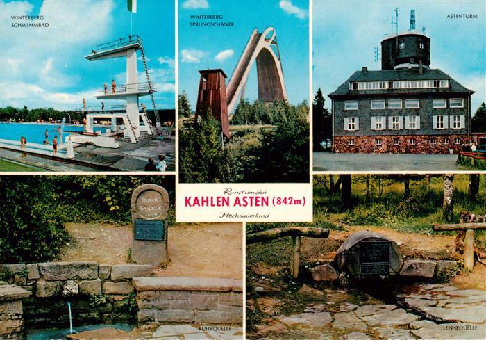 Winterberg  Hochsauerland NRW Schwimmbad Sprungschanze Astenturm Restaurant Kahl