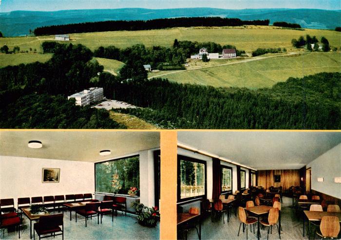 Hoheleye Fliegeraufnahme Sanatorium Auf der Hoheleye Gastraeume