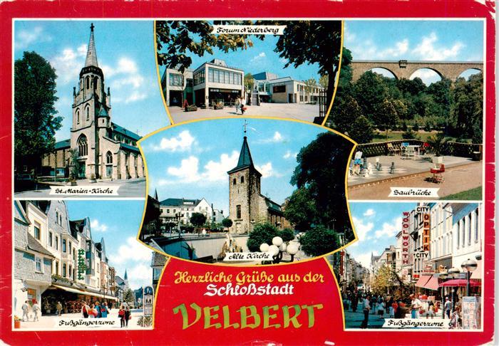 Velbert St Marienkirche Forum Niederberg Saubruecke Fussgaengerzonen