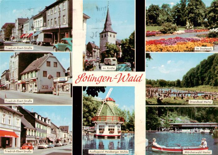 Wald Solingen Friedrich Ebert Str Ev Kirche Stadtpark Strandbad Ittertal Ausflug