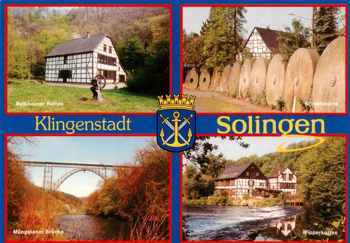 Solingen Balkhauser Kotten Schleifsteine Muengstener Bruecke Wipperkotten