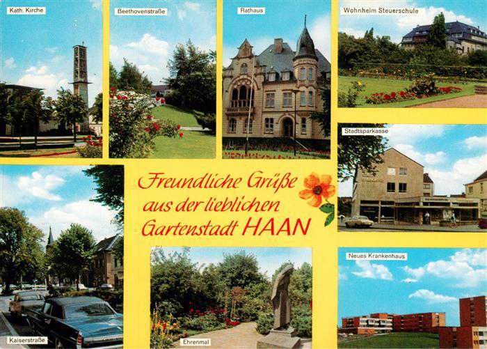 Haan Rheinland Kath Kirche Beethovenstrasse Rathaus Wohnheim Steuerschule Kaiser