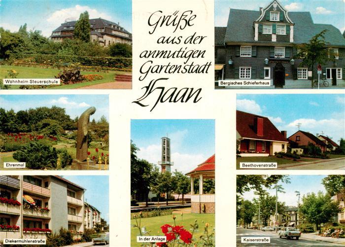 Haan Rheinland Wohnheim Steuerschule Bergisches Schieferhaus Ehrenmal Beethovens