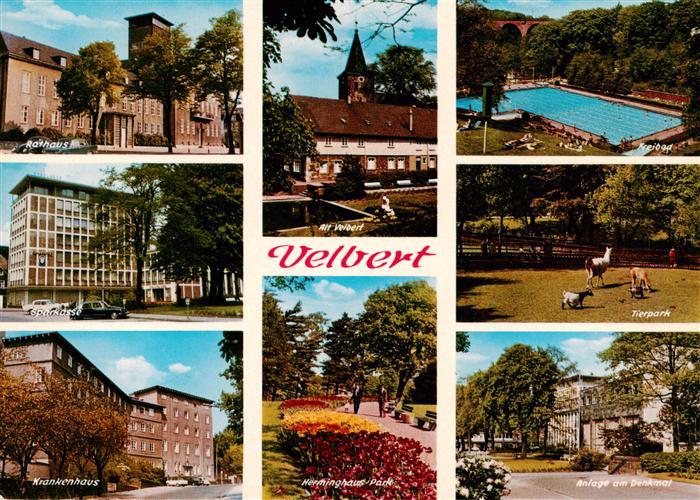 Velbert Rathaus Alt Velbert Freibad Sparkasse Tierpark Krankenhaus Herminghaus P