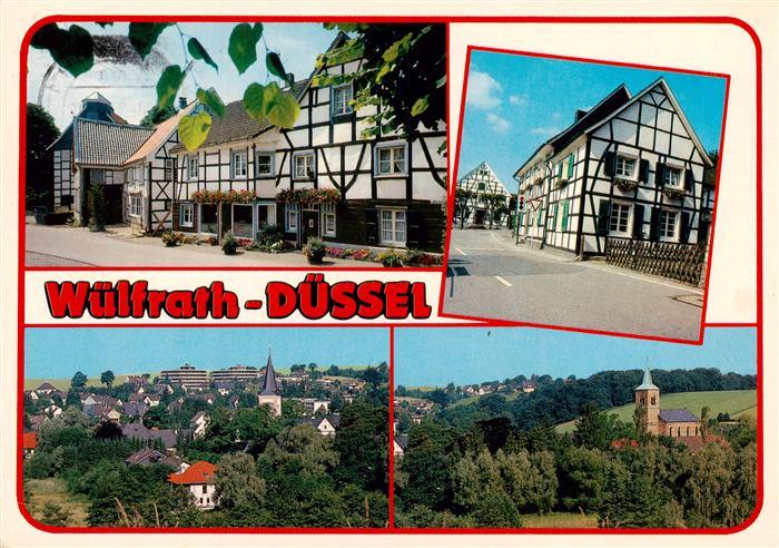 Duessel Fachwerkhaeuser Panorama Kirche