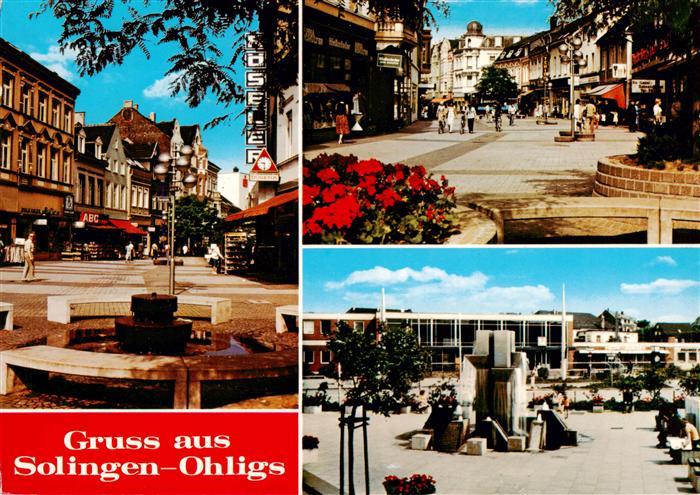 Ohligs Solingen NRW Fussgaengerzonen Stadthalle