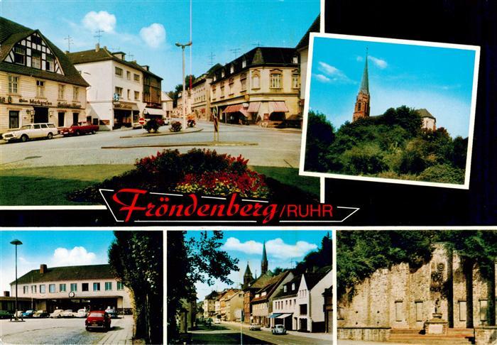 Froendenberg Ruhr Stadtplatz Kirche Ortspartien