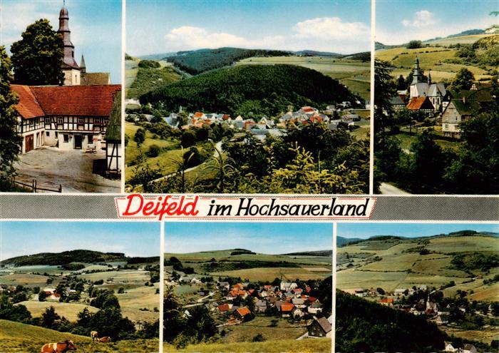 Deifeld Medebach Kirche Panorama Teilansichten