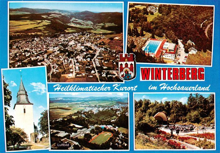 Winterberg  Hochsauerland NRW Fliegeraufnahmen Kirche Kurpark