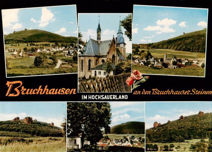 Bruchhausen Sauerland Panorama Kirche Burgruine Kapelle