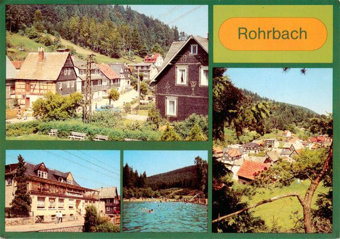 Rohrbach Rudolstadt Saalfeld Ortsmotiv Konsum Gaststaette Sorbitzgrund Freibad T