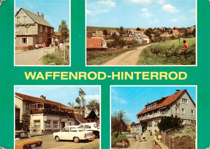 Hinterrod Waffenrod Gaststaette Auegrund Teilansicht HOG Park Cafe HOG Bergfried