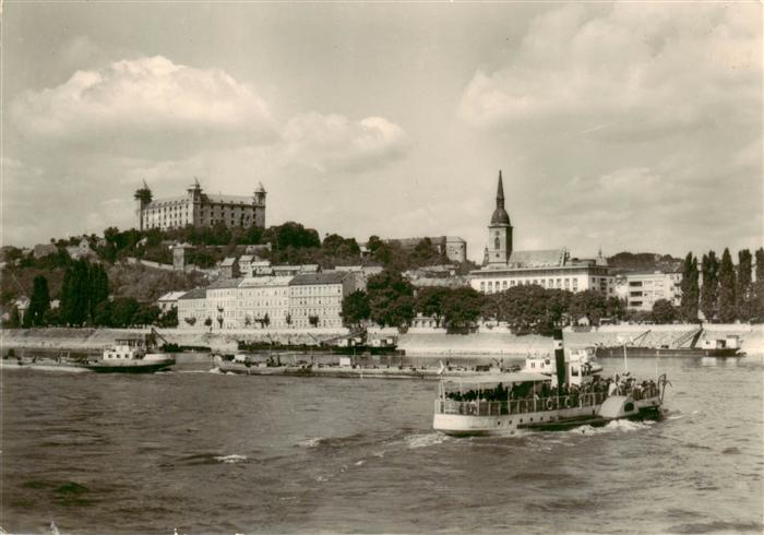 Bratislava Pressburg Pozsony SK Schloss Kirche Faehre
