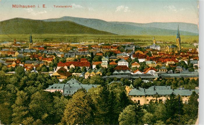 Muelhausen Elsass Totalansicht