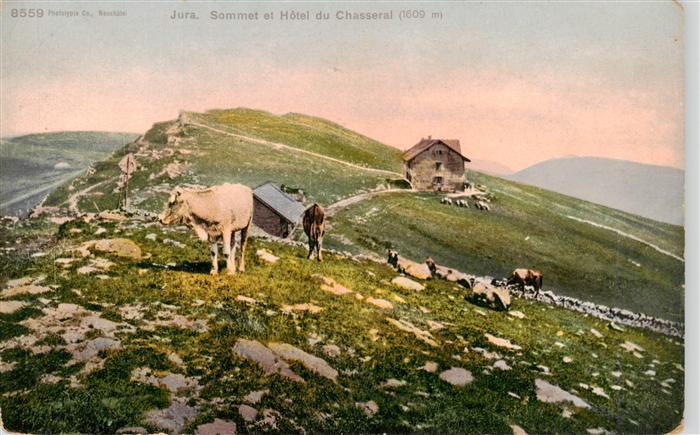 Chasseral 1607m BE Sommet et Hotel du Chasseral