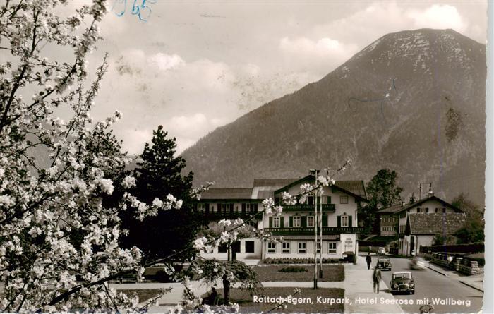Rottach-Egern Tegernsee Kurpark Hotel Seerose mit Wallberg