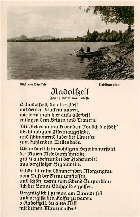 Radolfzell Bodensee Blick von Scheffels Lieblingsplatz