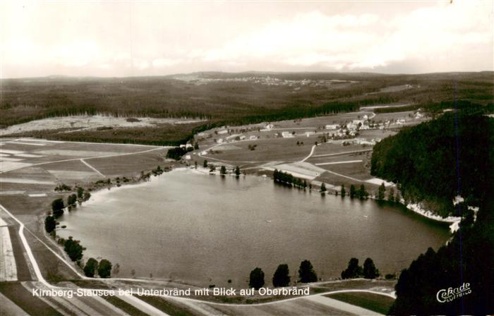 Unterbraend Braeunlingen BW Kirnberg Stausee mit Blick auf Oberbraend
