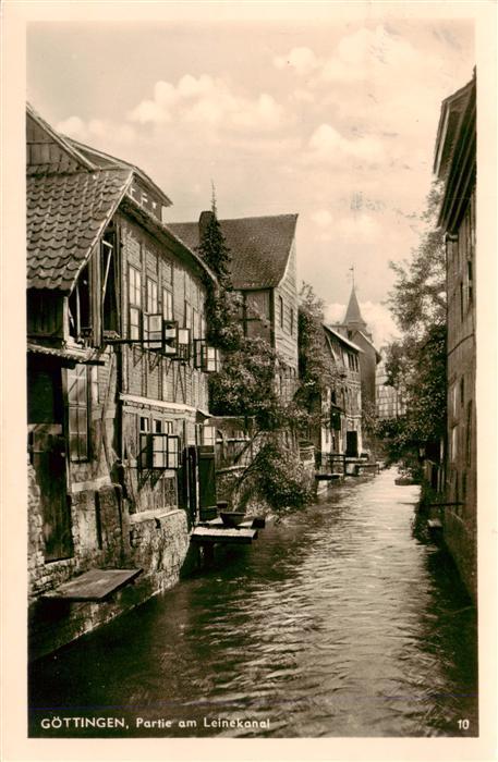 Goettingen  Niedersachsen Partie am Leinekanal