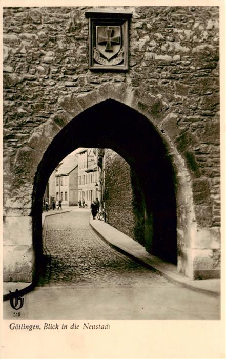 Goettingen  Niedersachsen Blick in die Neustadt