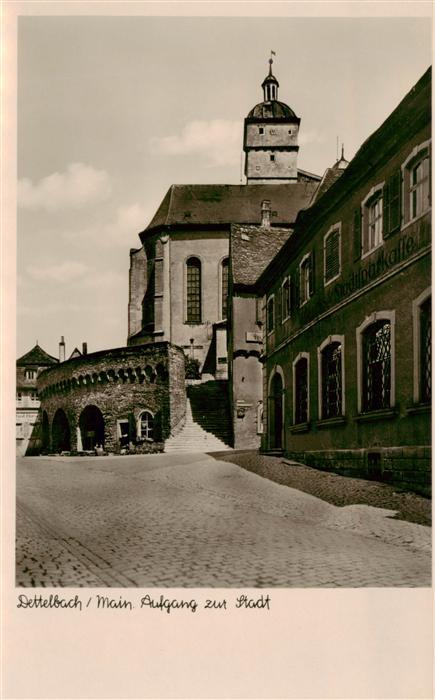 Dettelbach Aufgang zur Stadt Kirche