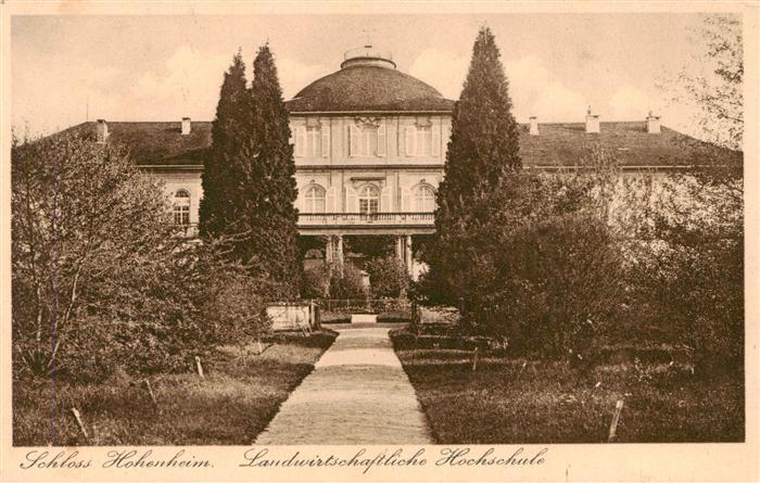 Hohenheim Stuttgart Schloss Hohenheim Landwirtschaftliche Hochschule