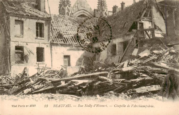 Beauvais  60 Oise Rue Nully d’Hecourt Chapelle de l'Archiconfrerie