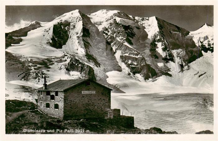 Diavolezzahuette 2973m GR mit Piz Palue