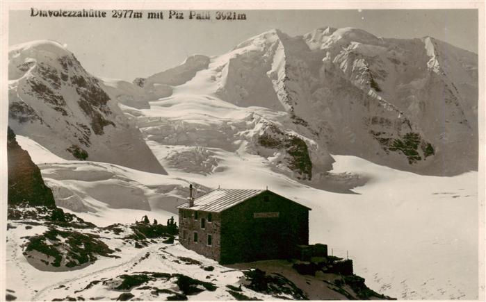 Diavolezzahuette 2973m GR mit Piz Palue
