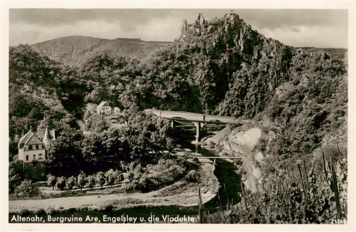 Altenahr Burgruine Are Engelsley und die Viadukte