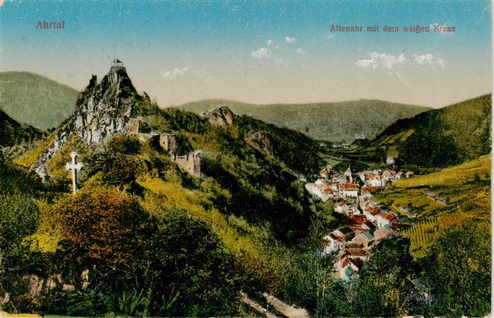 Altenahr Ahrtal mit dem weissen Kreuz