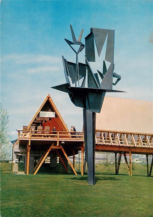 Lausanne VD Exposition nationale Suisse La voie sculpture de Werner Witschl