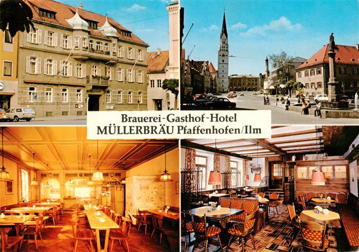 Pfaffenhofen Ilm Brauerei Gasthof Hotel Muellerbraeu Kirche Marktplatz