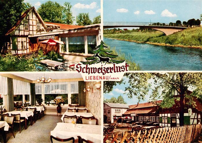 Liebenau Nienburg Waldgaststaette Schweizerlust Gastraum Terrasse