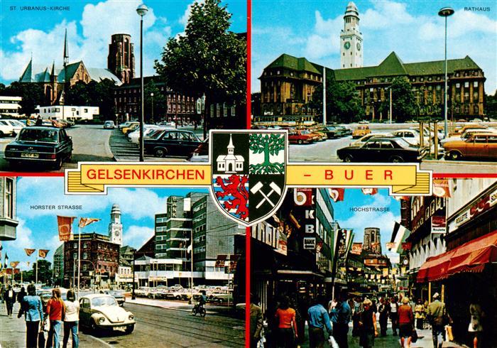 Buer Gelsenkirchen Urbanus Kirche Rathaus Hoerster Strasse Hochstrasse