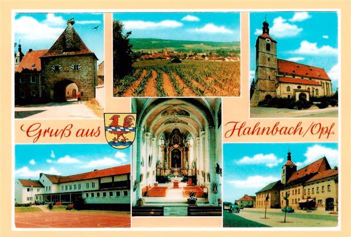 Hahnbach Oberpfalz Stadttor Kirche Inneres Panorama Teilansichten