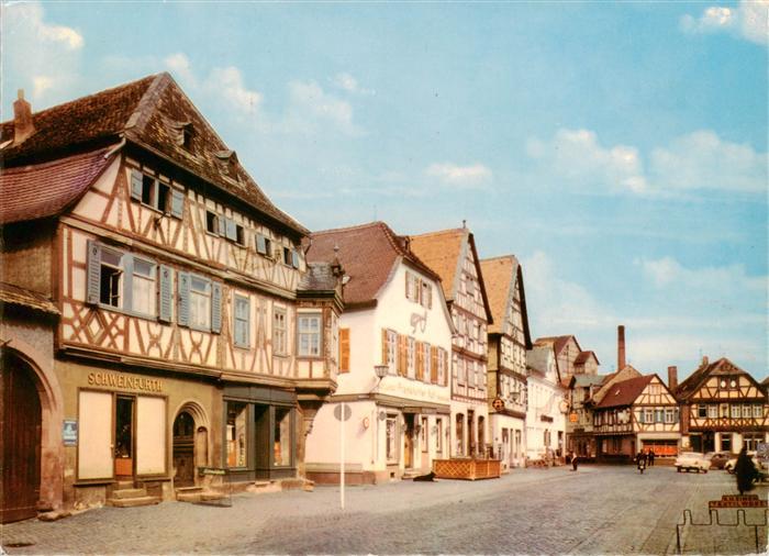 Seligenstadt Hessen Aschaffenburgerstr mit Einhardhaus