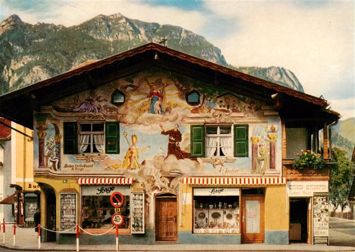 GARMISCH-PARTENKIRCHEN Bayern Bemaltes Haus mit Kramer