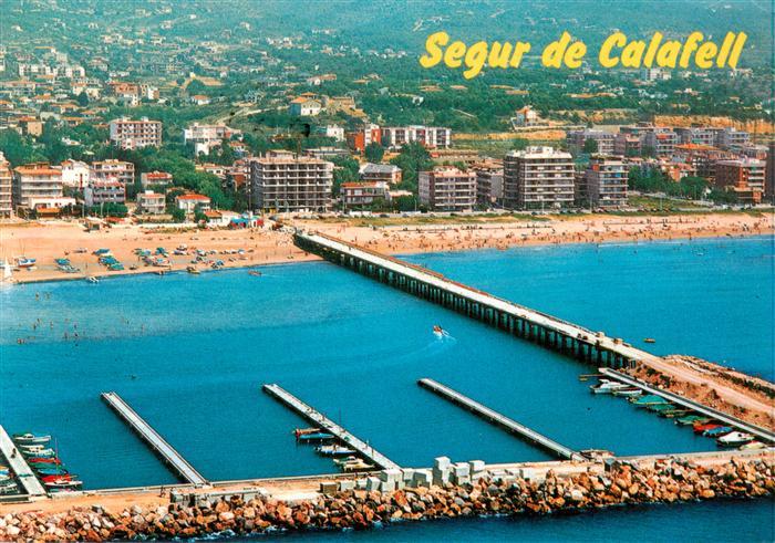 Segur de Calafell Tarragona ES Fliegeraufnahme