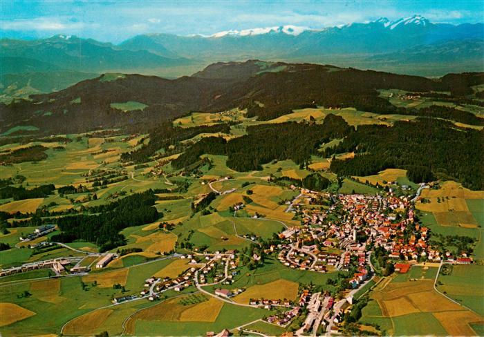 Scheidegg Allgaeu Bayern Fliegeraufnahme mit Altmann und Saentis