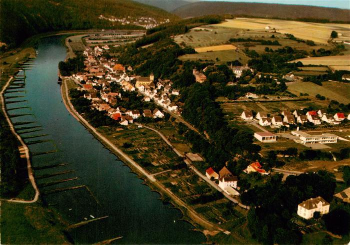 Herstelle Weser Fliegeraufnahme