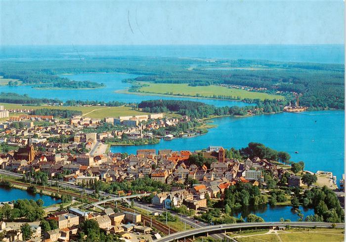 Waren Mueritz Fliegeraufnahme mit Mueritz Naturpark