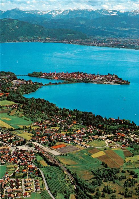 Lindau  Bodensee Fliegeraufnahme mit Bad Schachen