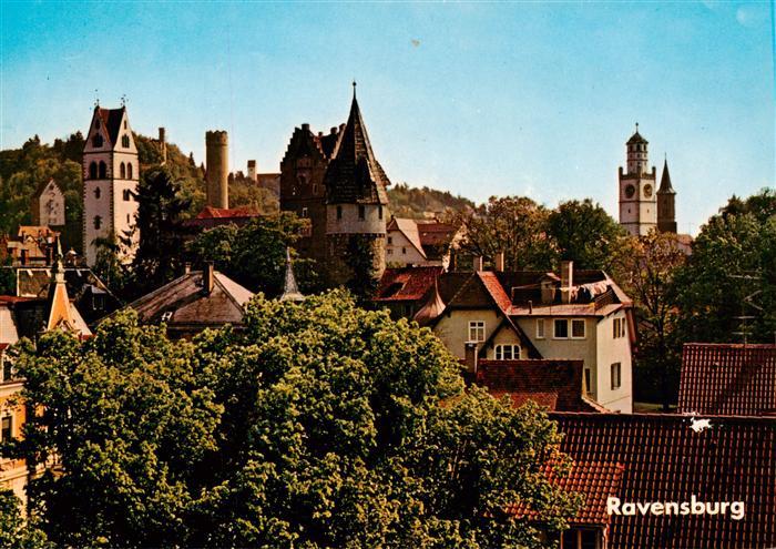 Ravensburg Wuerttemberg Stadt der Tuerme Teilansicht