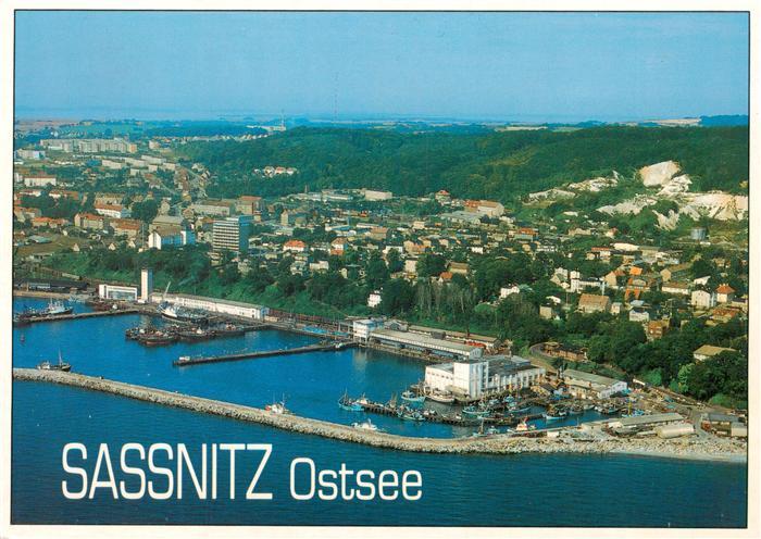 Sassnitz Ostseebad Ruegen Fliegeraufnahme