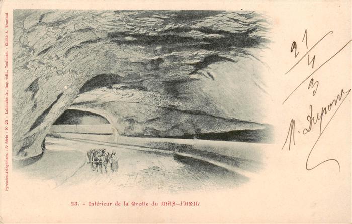 Le Mas-d-Azil 09 Ariege Interieur de la Grotte du Mas-d'Azil
